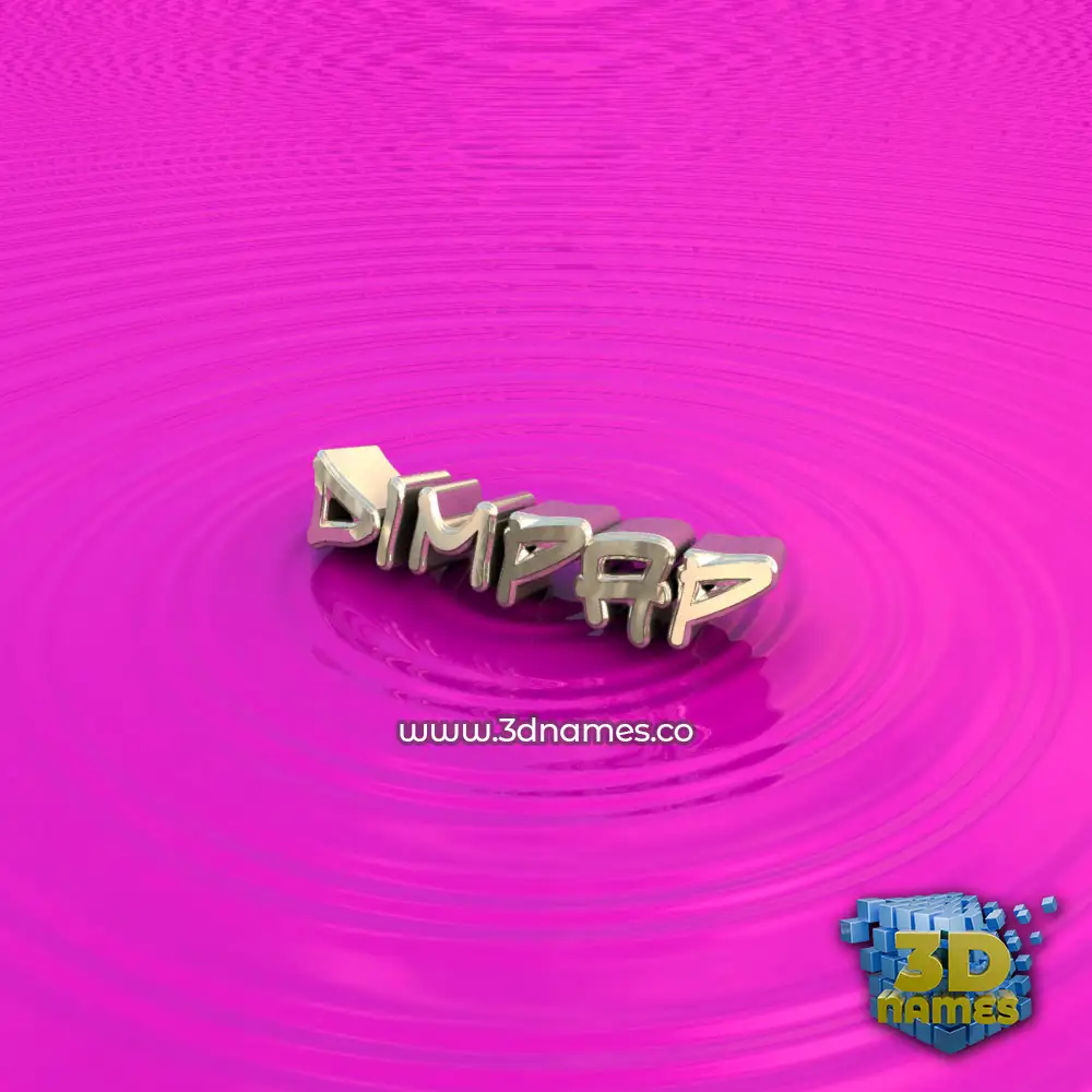 dimpap in Pink Graffiti style - 3D name wallpaper
