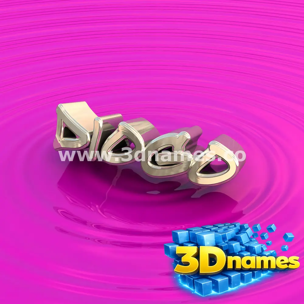 diogo in Pink Graffiti style - 3D name wallpaper