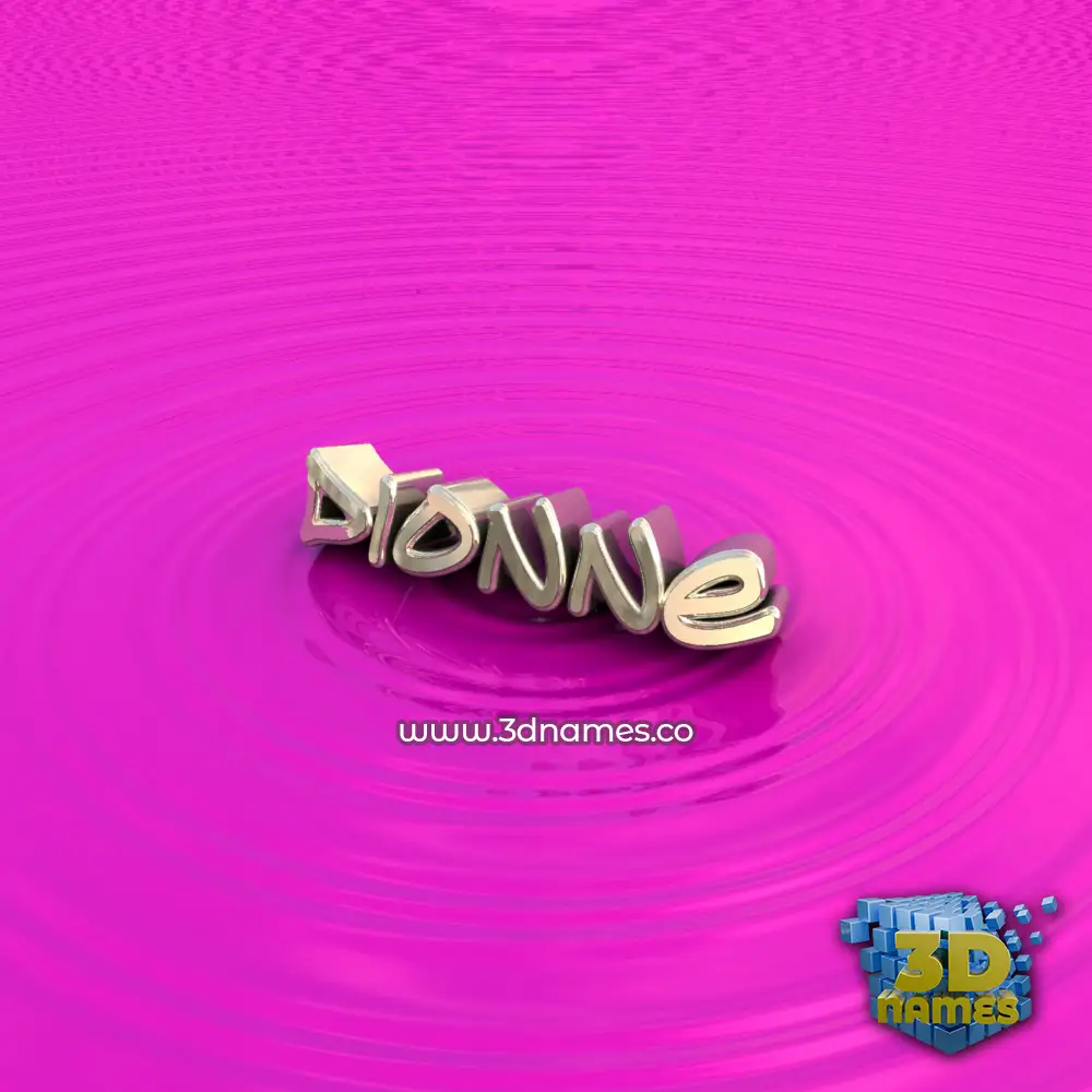 dionne in Pink Graffiti style - 3D name wallpaper