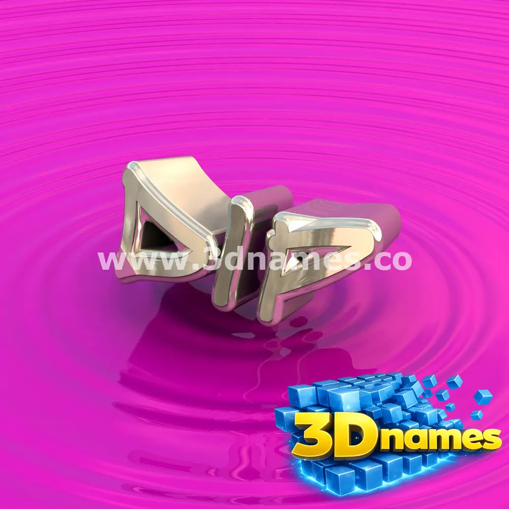 dip in Pink Graffiti style - 3D name wallpaper