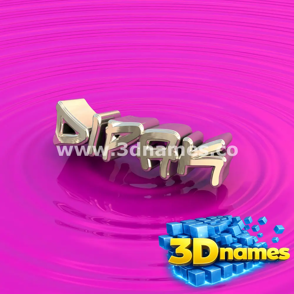 dipak in Pink Graffiti style - 3D name wallpaper