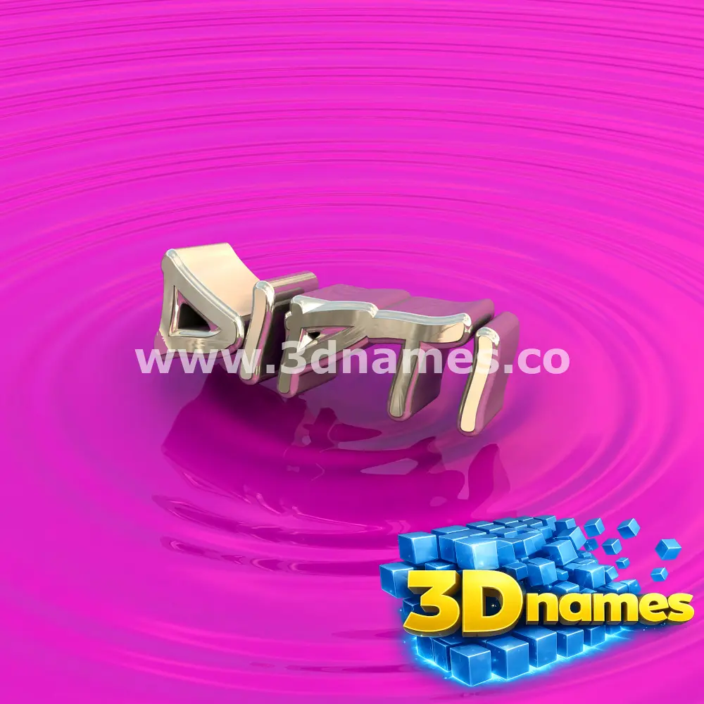 dipti in Pink Graffiti style - 3D name wallpaper