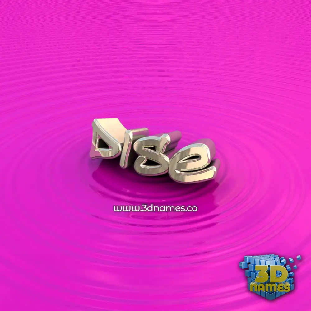 dise in Pink Graffiti style - 3D name wallpaper