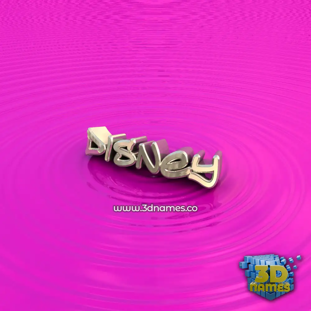 disney in Pink Graffiti style - 3D name wallpaper