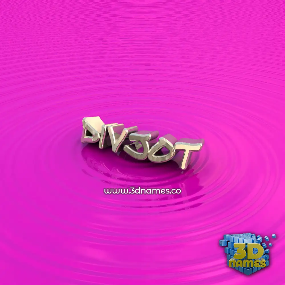 divjot in Pink Graffiti style - 3D name wallpaper
