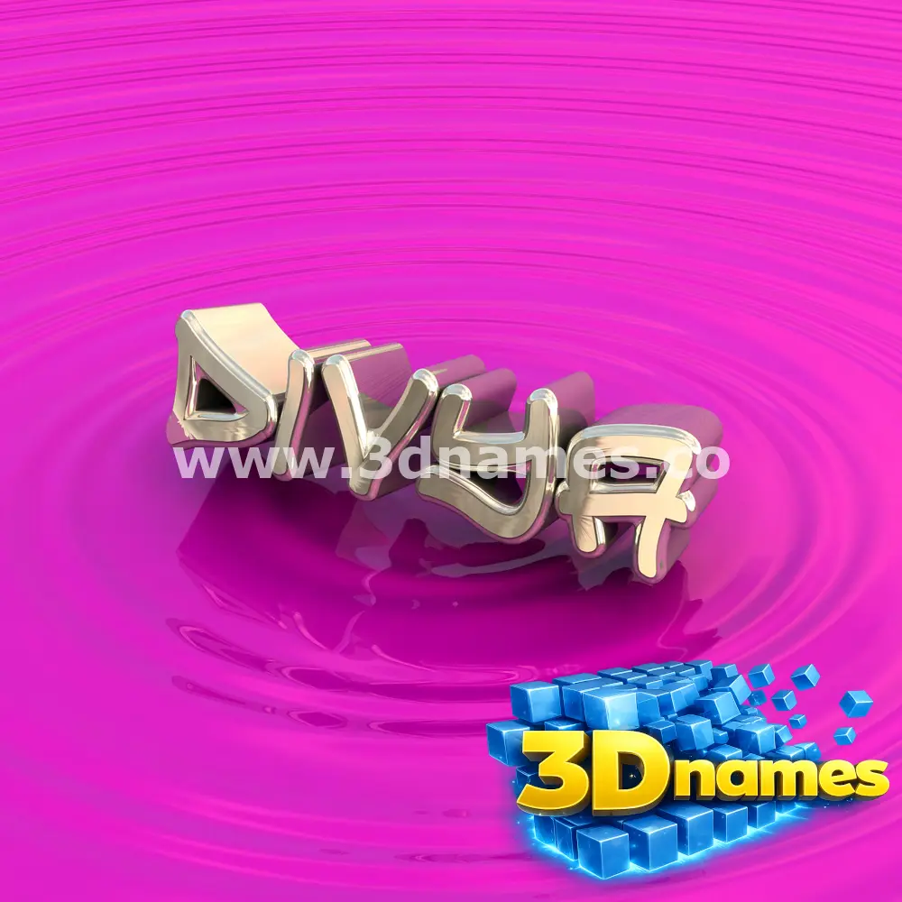 divya in Pink Graffiti style - 3D name wallpaper