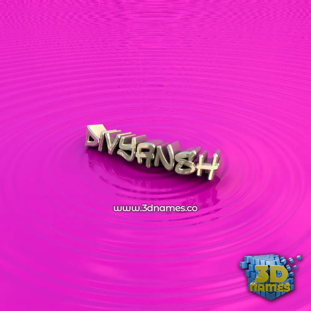 divyansh in Pink Graffiti style - 3D name wallpaper