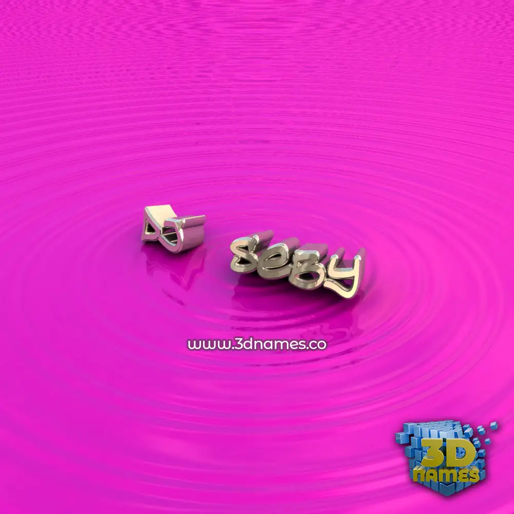 dj   seby in Pink Graffiti style - 3D name wallpaper