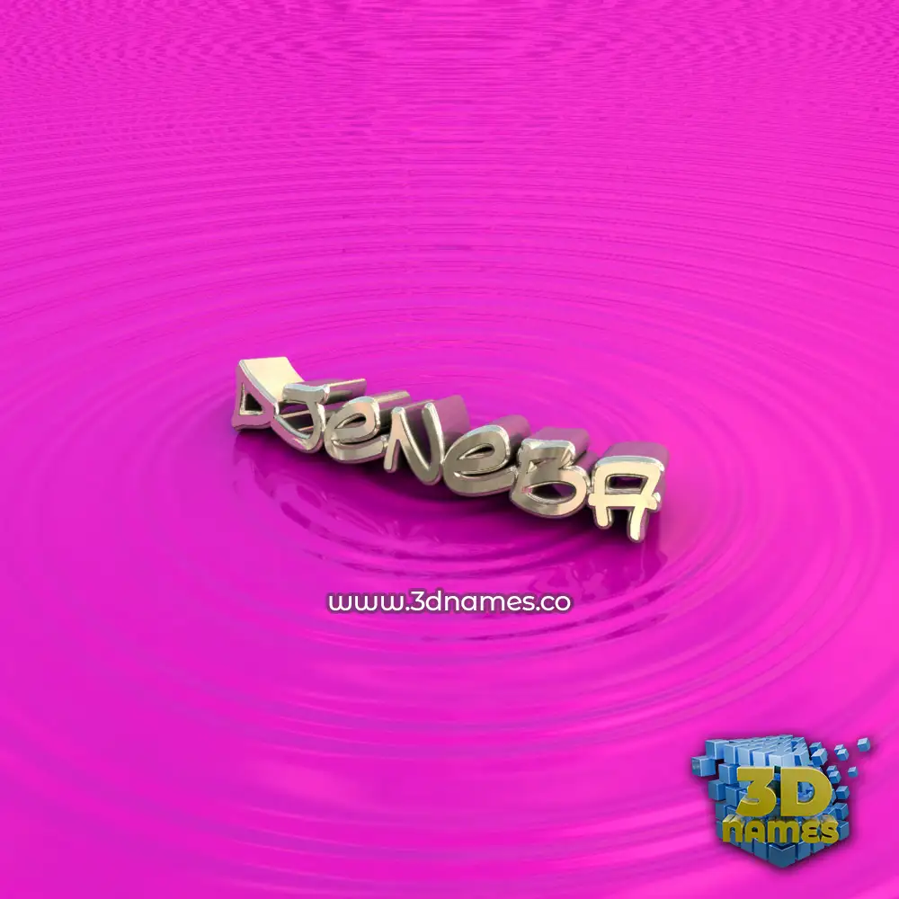 djeneba in Pink Graffiti style - 3D name wallpaper