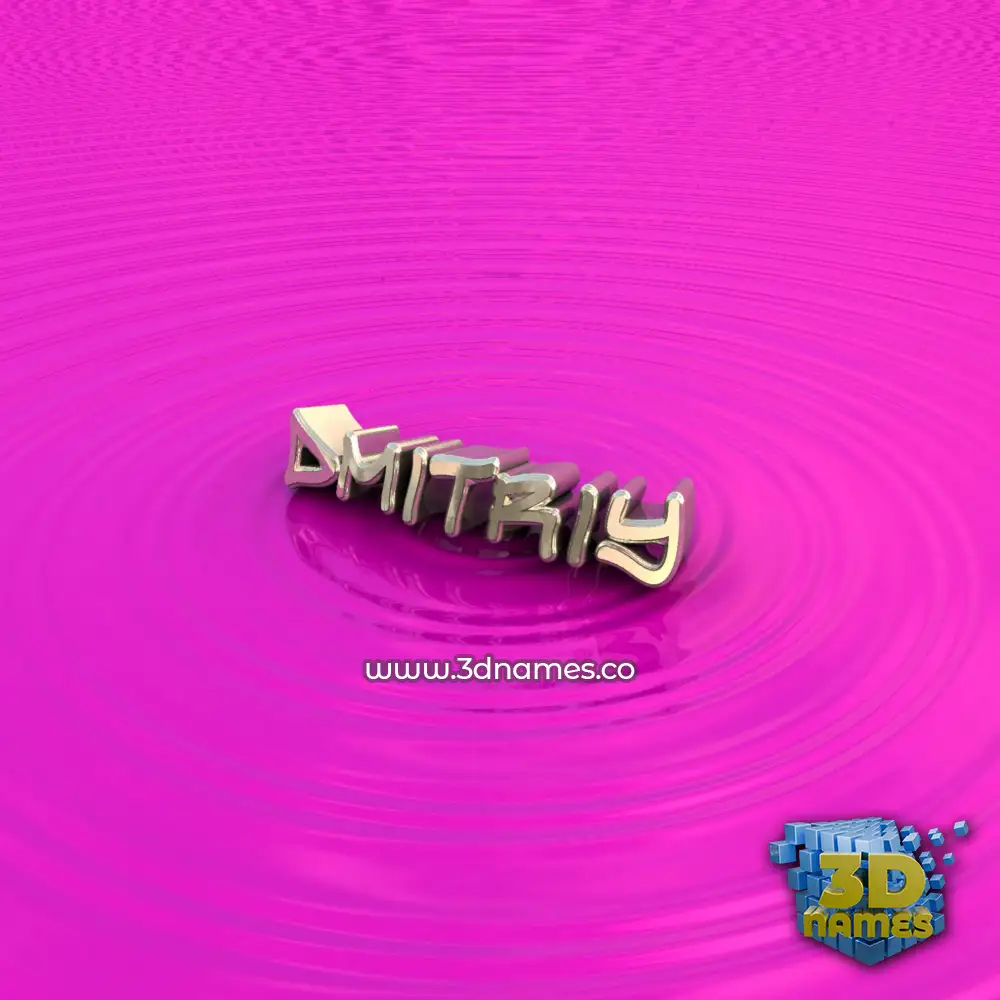 dmitriy in Pink Graffiti style - 3D name wallpaper