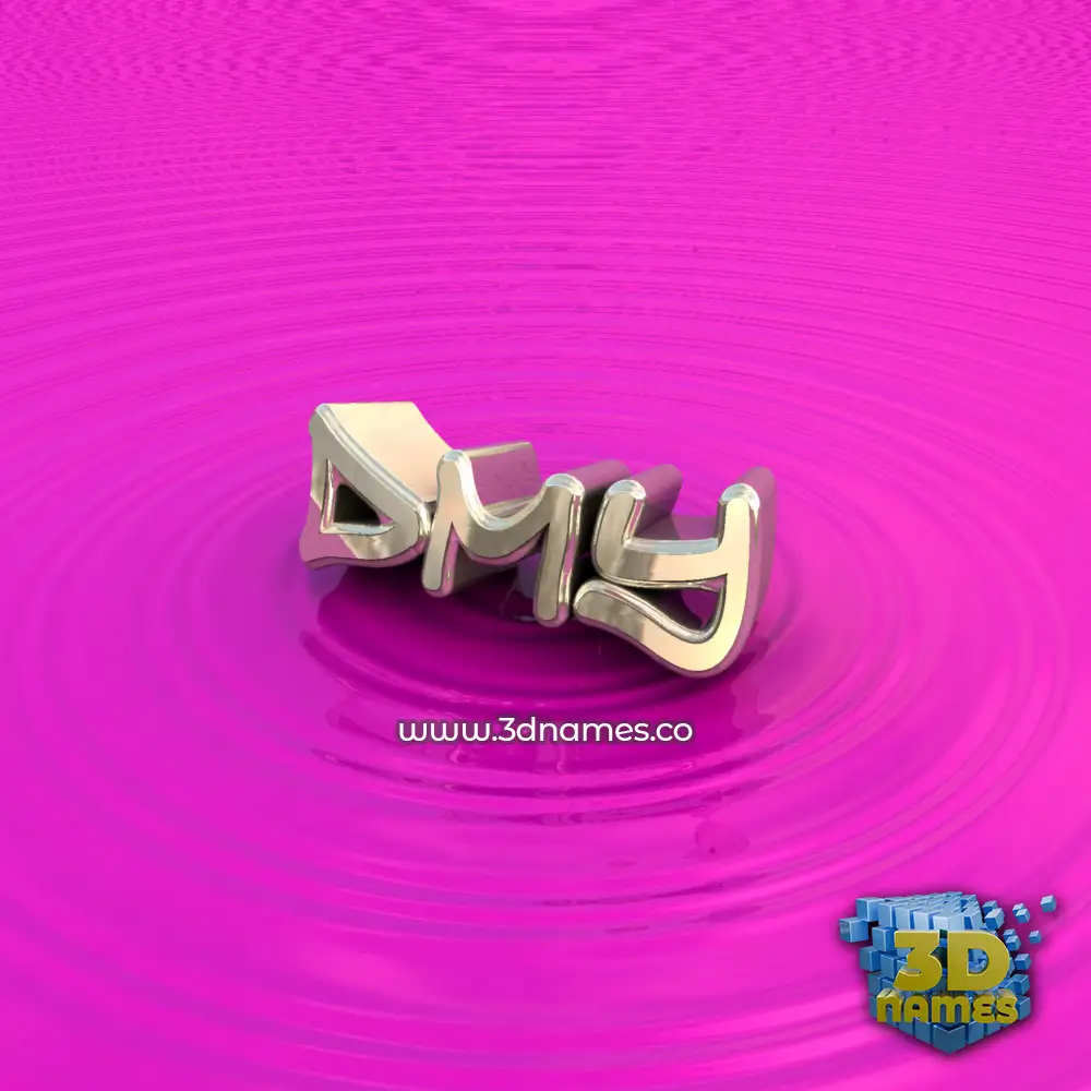 dmy in Pink Graffiti style - 3D name wallpaper