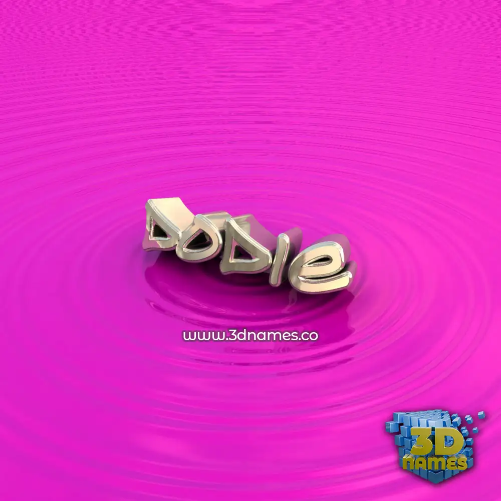 dodie in Pink Graffiti style - 3D name wallpaper