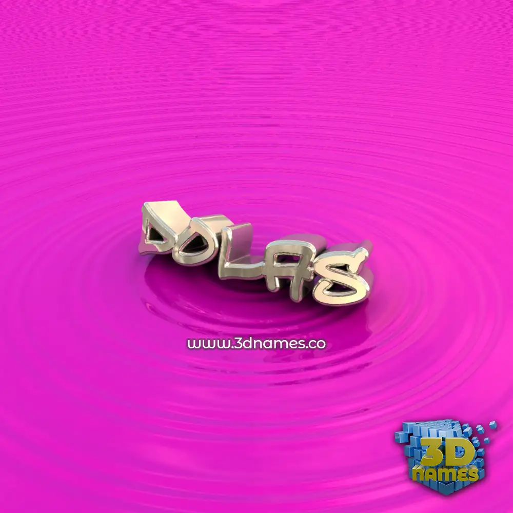 dolas in Pink Graffiti style - 3D name wallpaper
