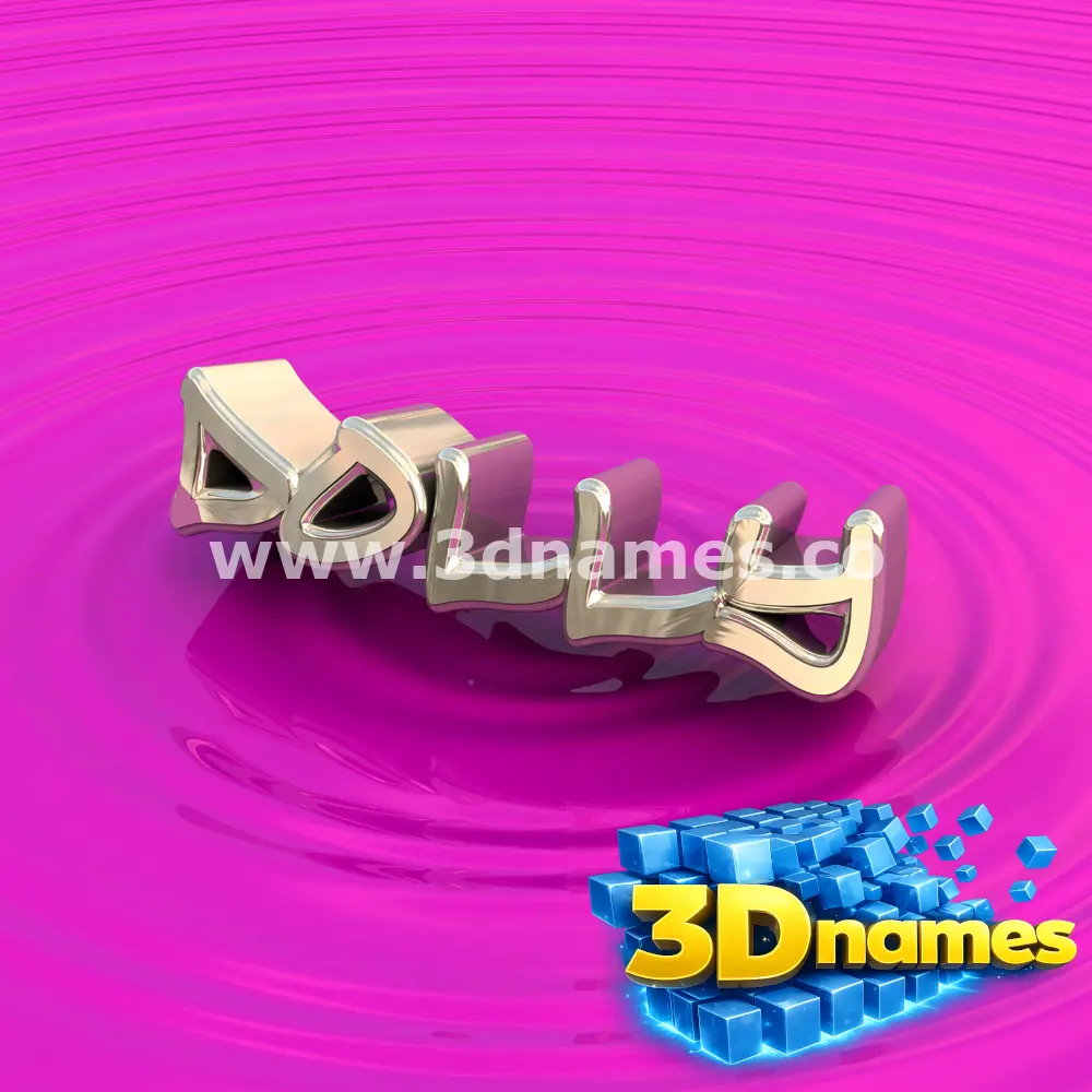 dolly in Pink Graffiti style - 3D name wallpaper