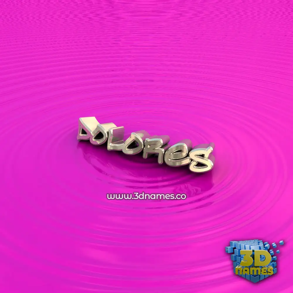 dolores in Pink Graffiti style - 3D name wallpaper
