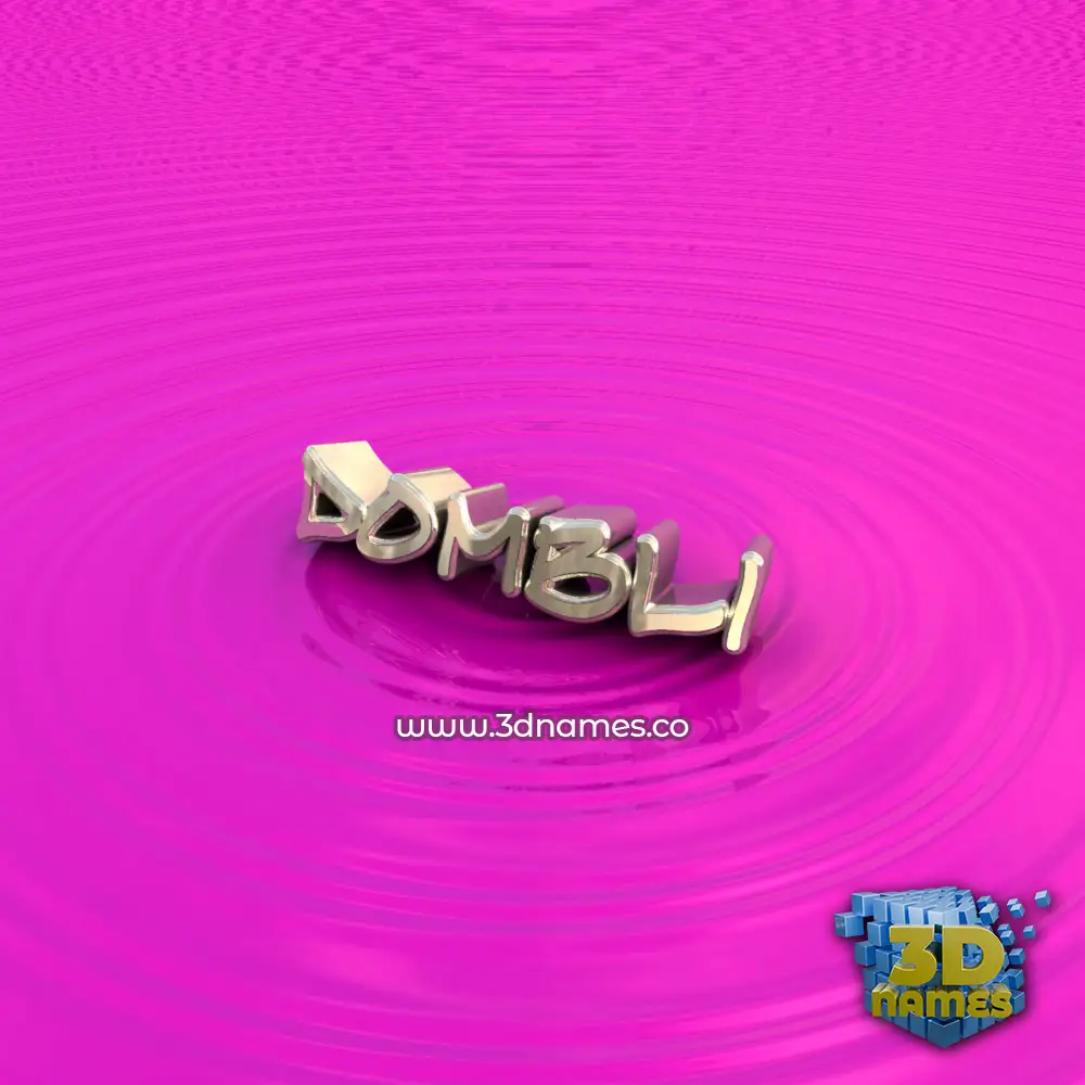 dombli in Pink Graffiti style - 3D name wallpaper