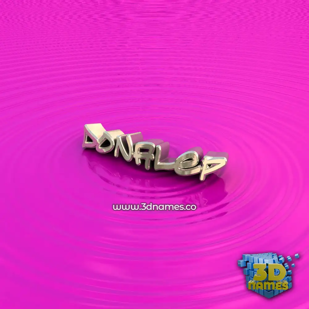 donalep in Pink Graffiti style - 3D name wallpaper
