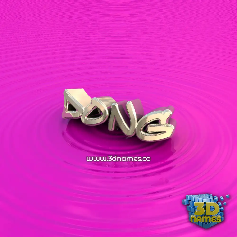 dong in Pink Graffiti style - 3D name wallpaper