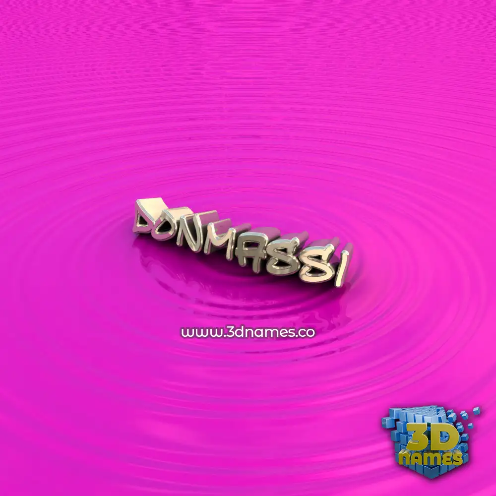 donmassi in Pink Graffiti style - 3D name wallpaper