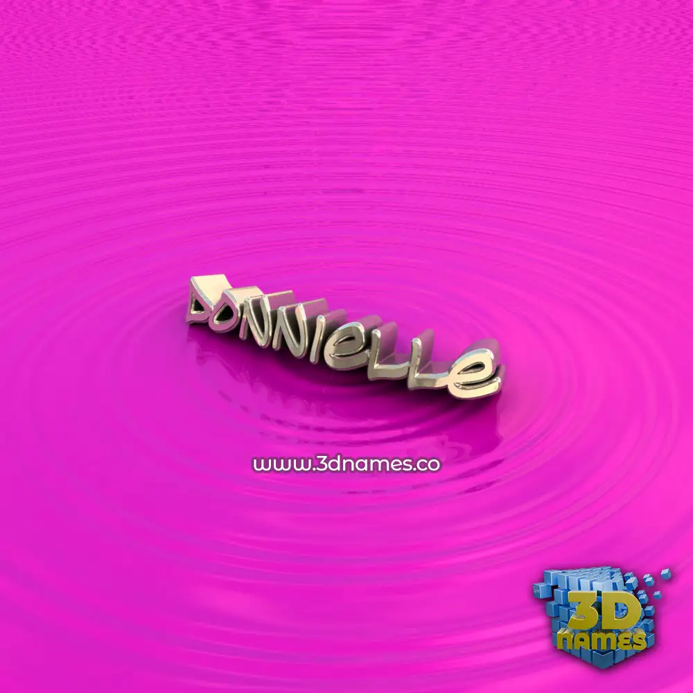 donnielle in Pink Graffiti style - 3D name wallpaper