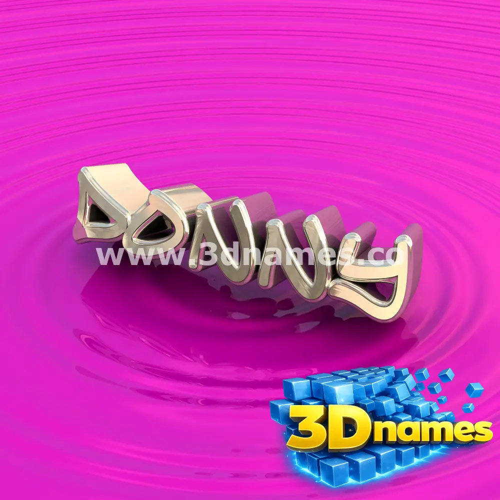 donny in Pink Graffiti style - 3D name wallpaper