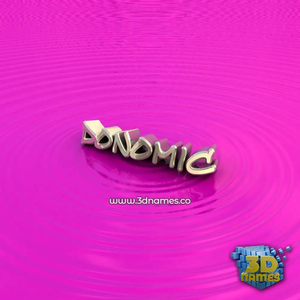 donomic in Pink Graffiti style - 3D name wallpaper