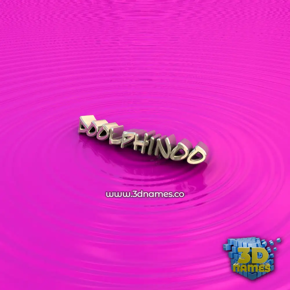 doolphinoo in Pink Graffiti style - 3D name wallpaper