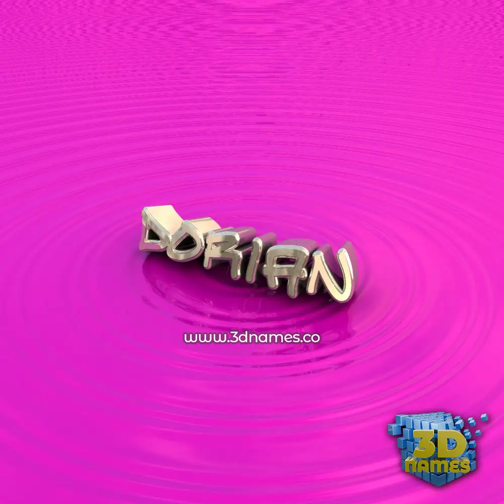 dorian in Pink Graffiti style - 3D name wallpaper