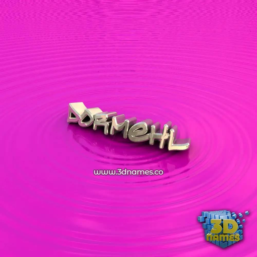 dormehl in Pink Graffiti style - 3D name wallpaper
