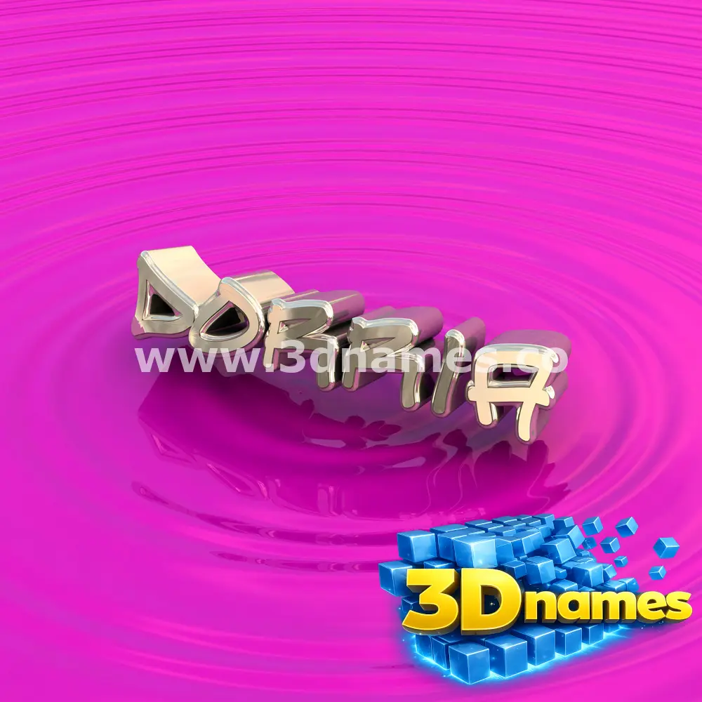 dorria in Pink Graffiti style - 3D name wallpaper