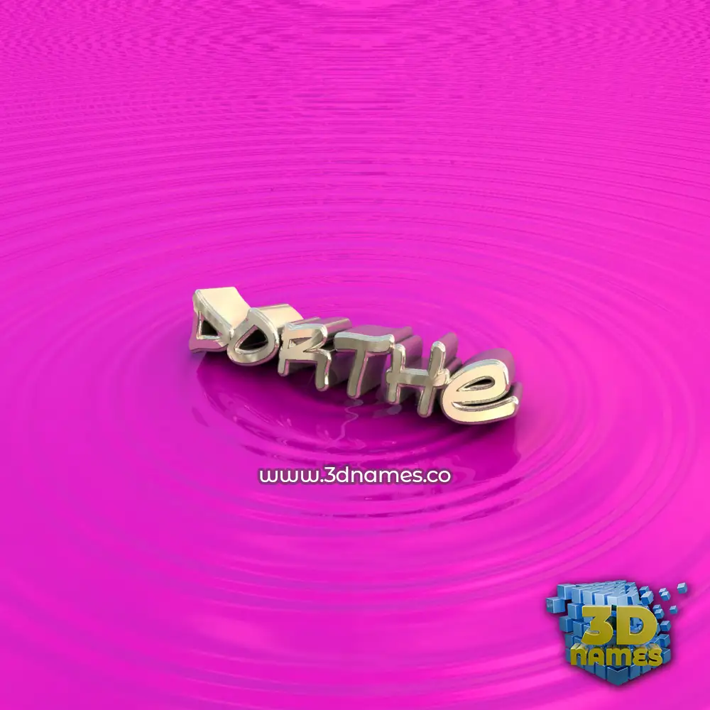 dorthe in Pink Graffiti style - 3D name wallpaper