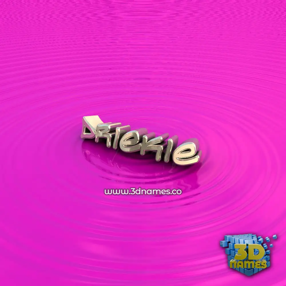 driekie in Pink Graffiti style - 3D name wallpaper