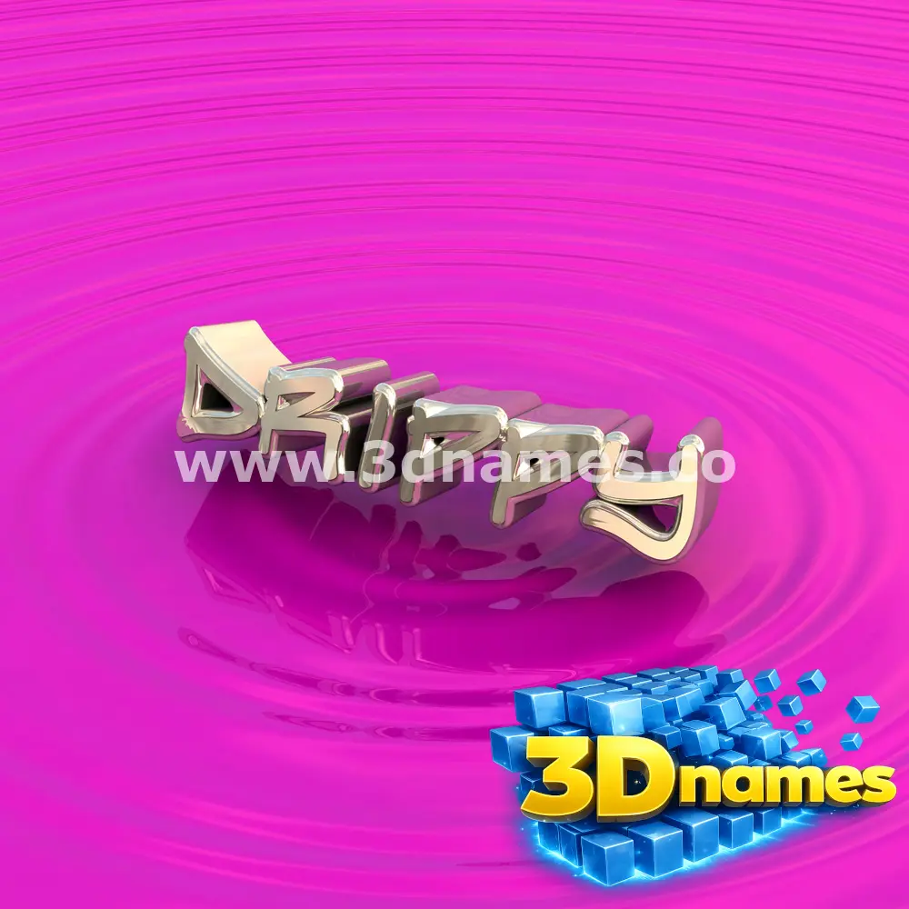 drippy in Pink Graffiti style - 3D name wallpaper