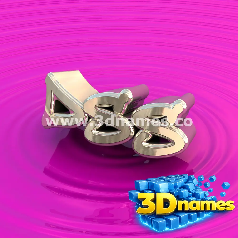 dss in Pink Graffiti style - 3D name wallpaper