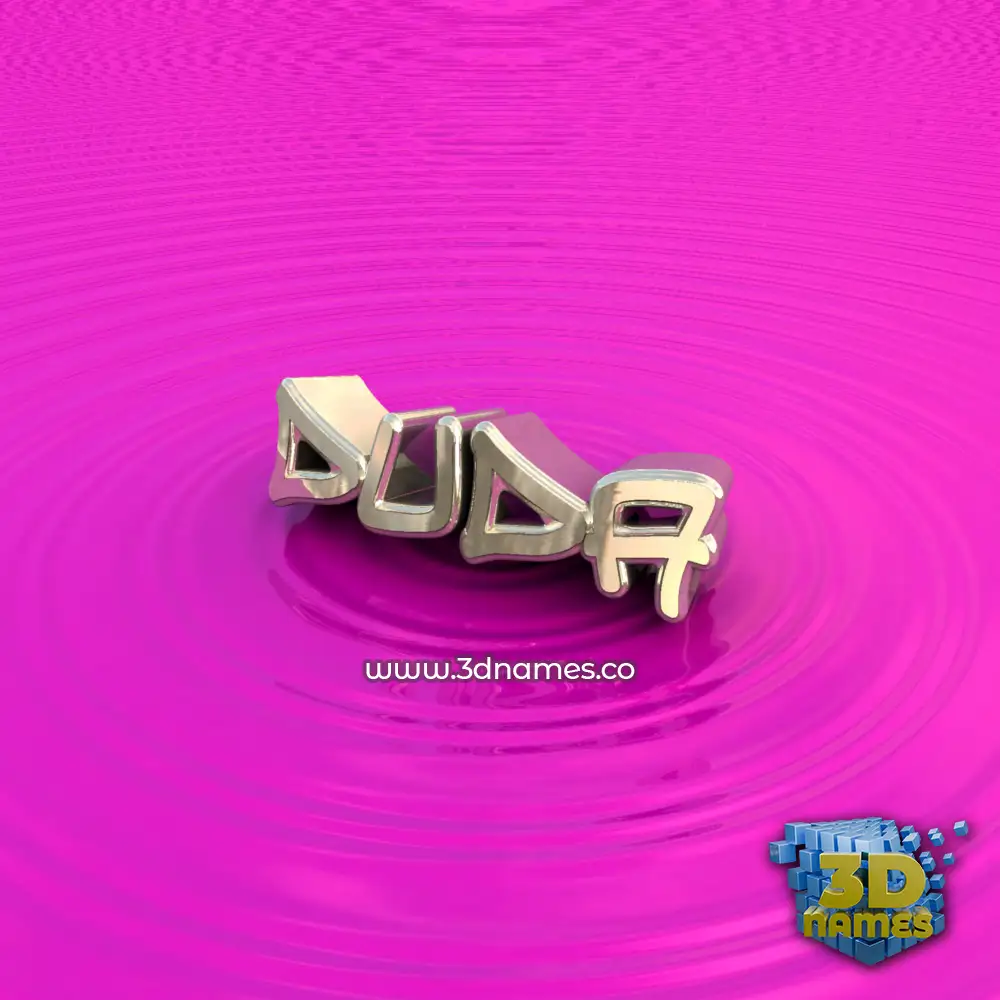 duda in Pink Graffiti style - 3D name wallpaper
