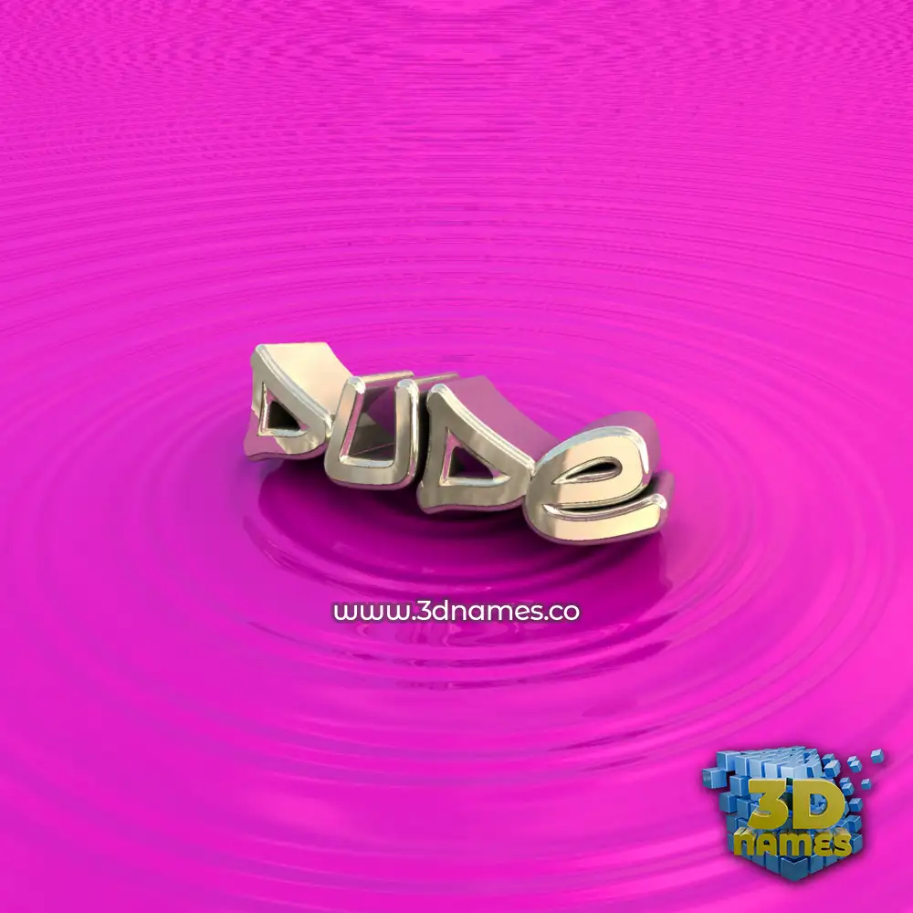 dude in Pink Graffiti style - 3D name wallpaper
