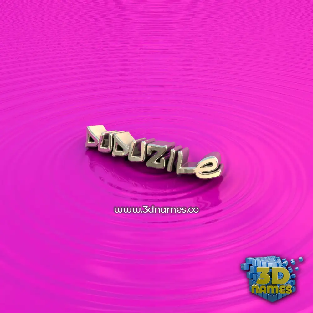 duduzile in Pink Graffiti style - 3D name wallpaper