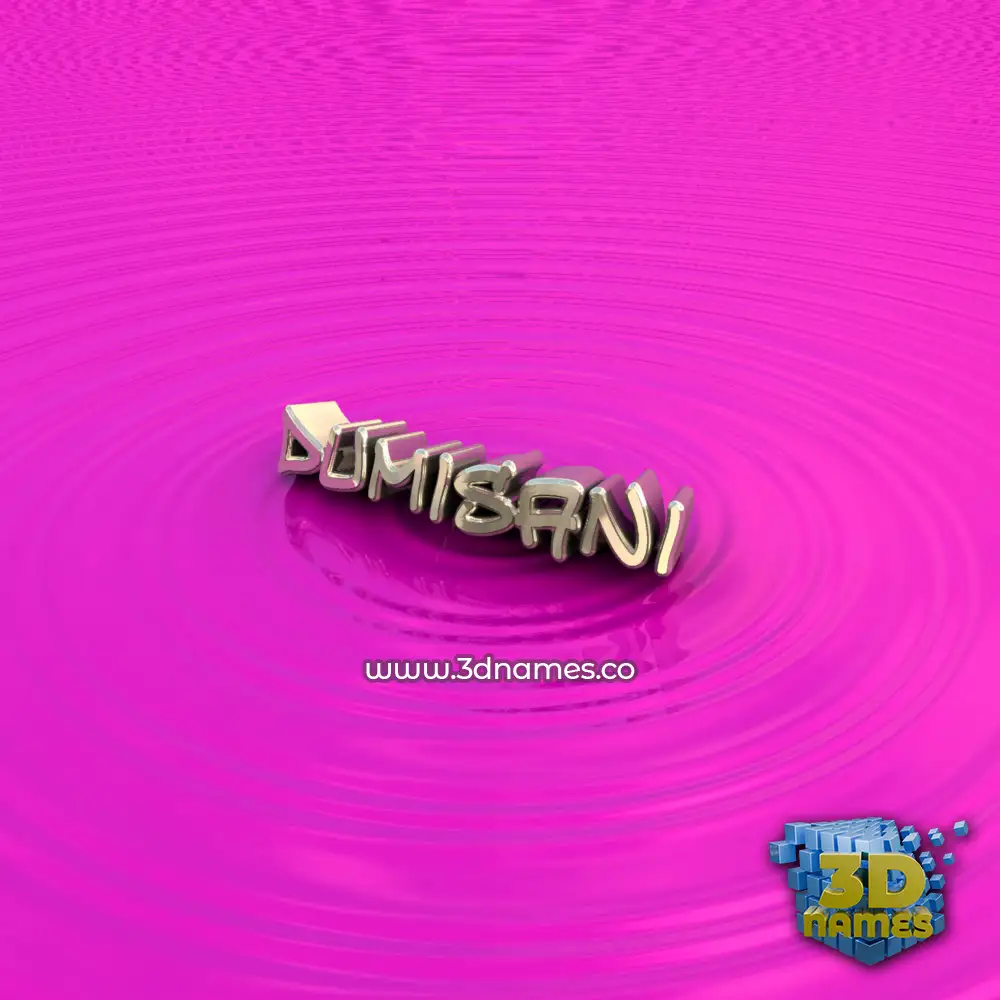 dumisani in Pink Graffiti style - 3D name wallpaper