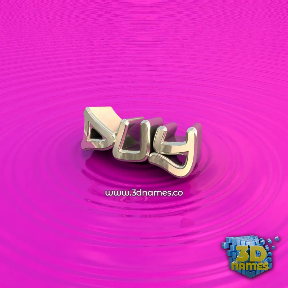 duy in Pink Graffiti style - 3D name wallpaper