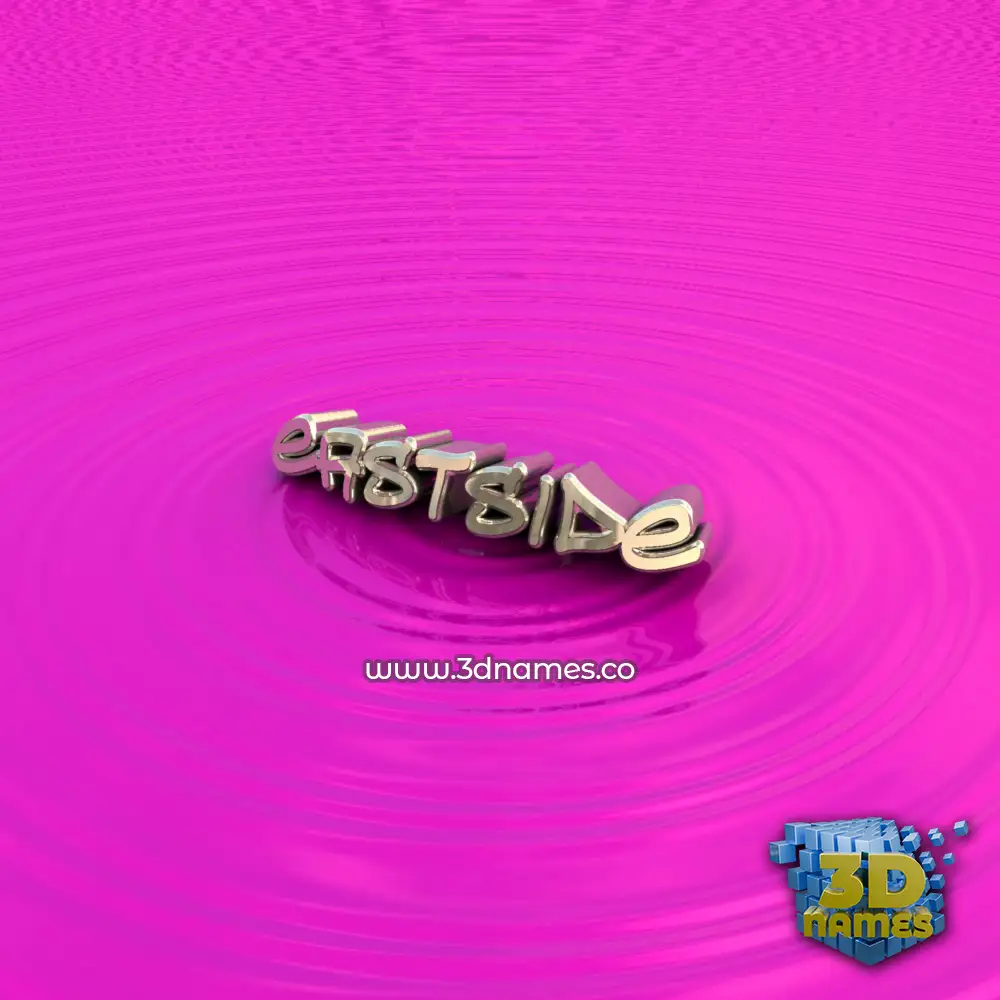 eastside in Pink Graffiti style - 3D name wallpaper