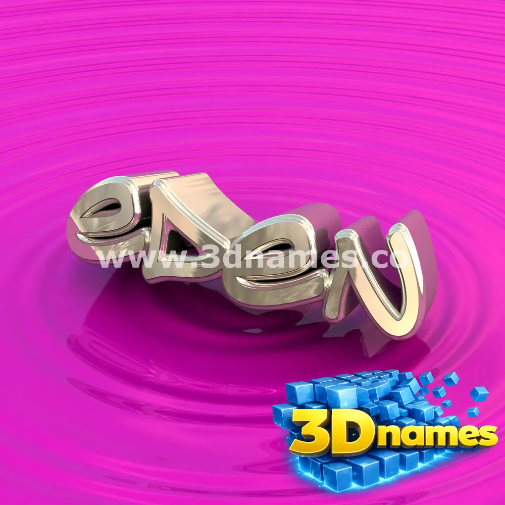 eden in Pink Graffiti style - 3D name wallpaper