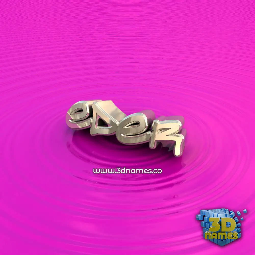 eder in Pink Graffiti style - 3D name wallpaper