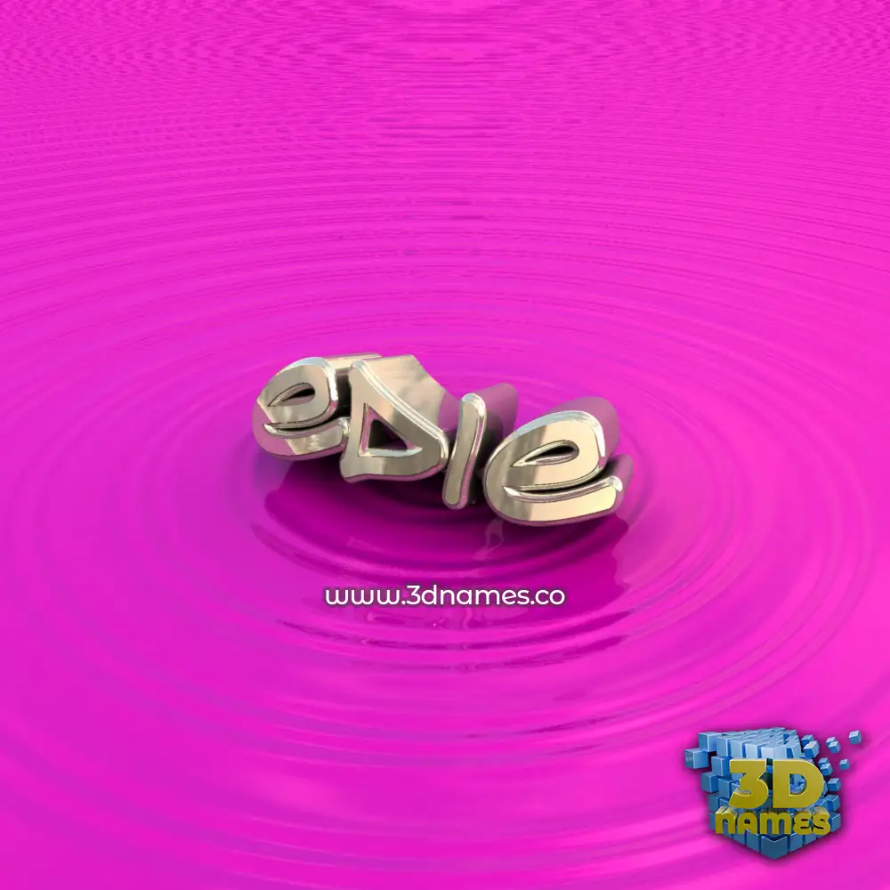 edie in Pink Graffiti style - 3D name wallpaper