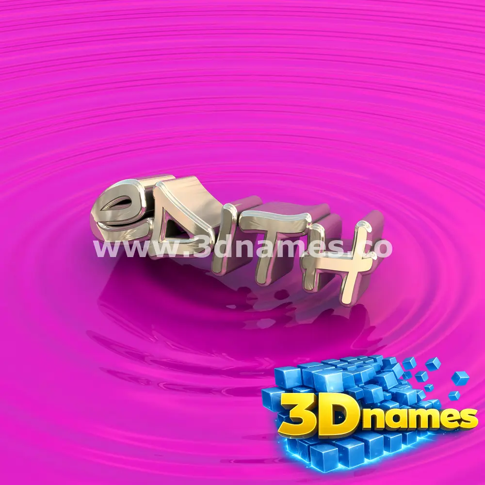 edith in Pink Graffiti style - 3D name wallpaper