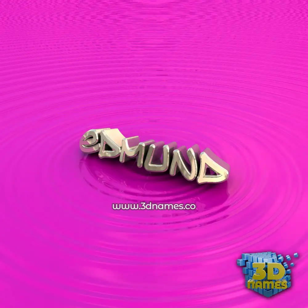 edmund in Pink Graffiti style - 3D name wallpaper
