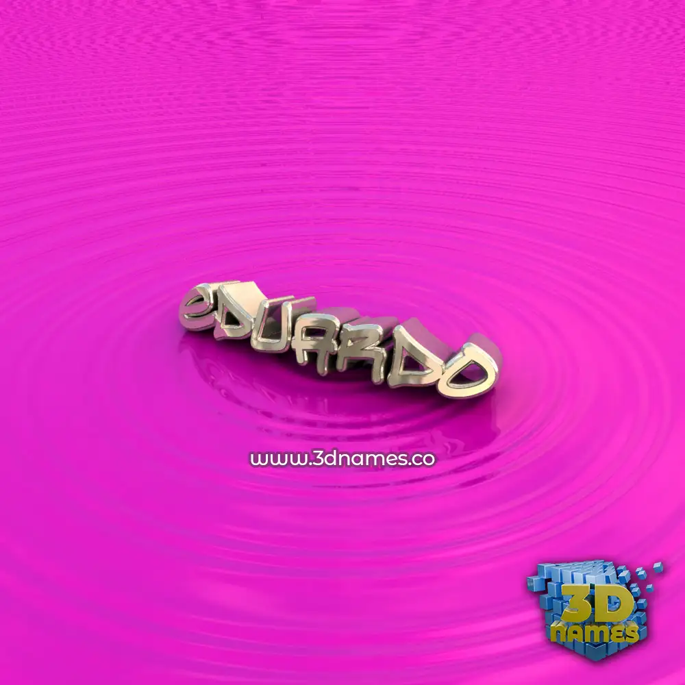 eduardo in Pink Graffiti style - 3D name wallpaper