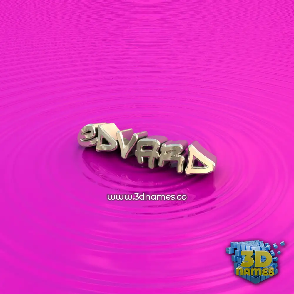 edvard in Pink Graffiti style - 3D name wallpaper