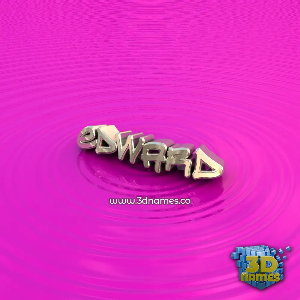 edward in Pink Graffiti style - 3D name wallpaper