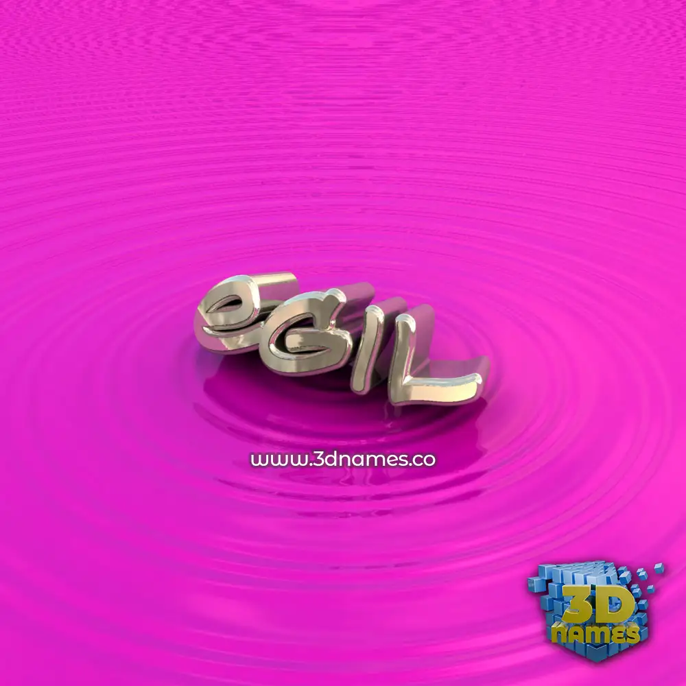 egil in Pink Graffiti style - 3D name wallpaper