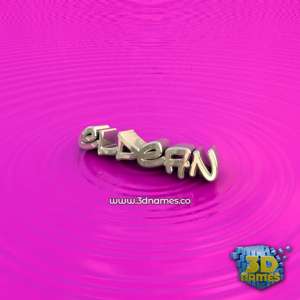 eldean in Pink Graffiti style - 3D name wallpaper